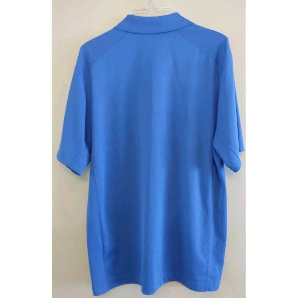 Nike Golf Shirt Mens Large Blue Polo S/s Dri Fit Casual Tour Performance